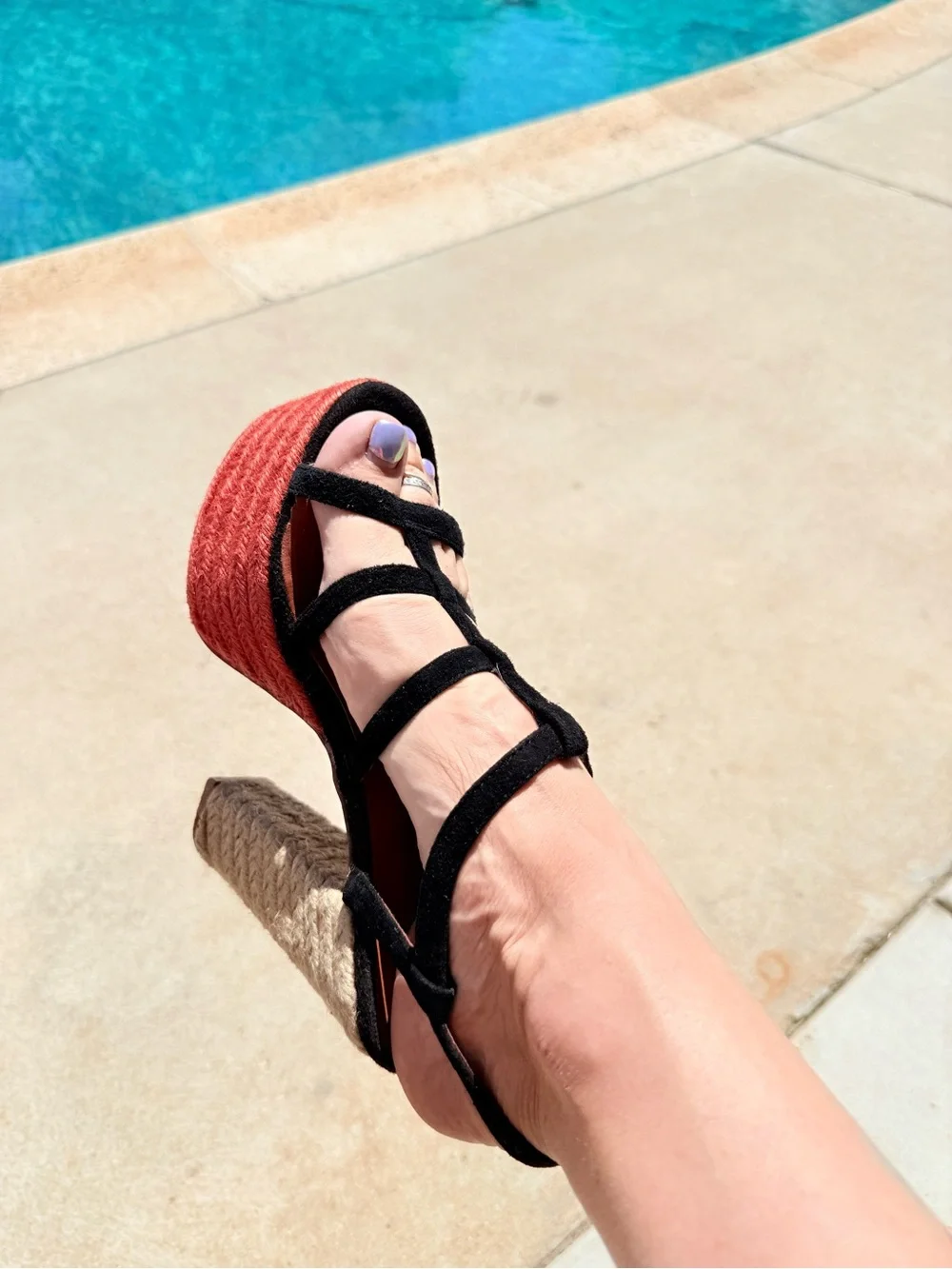 New JCambells collabs  Suede ropes SEXY Strappy Platforms  Espadrille 7